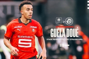 米体：米兰有意右边后卫盖拉-杜埃，斯特拉斯堡要价2000万欧